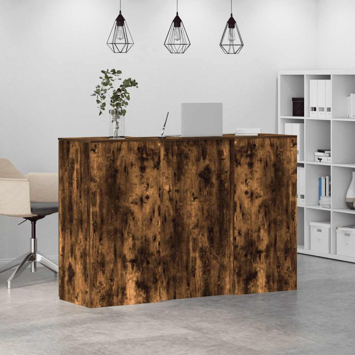 vidaXL Γραφείο υποδοχής 155x50x103,5 εκ. Επεξεργασμένο Ξύλο