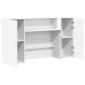vidaXL Γραφείο Υποδοχής Λευκό 180x50x103,5 εκ. από Τεχνητό Ξύλο