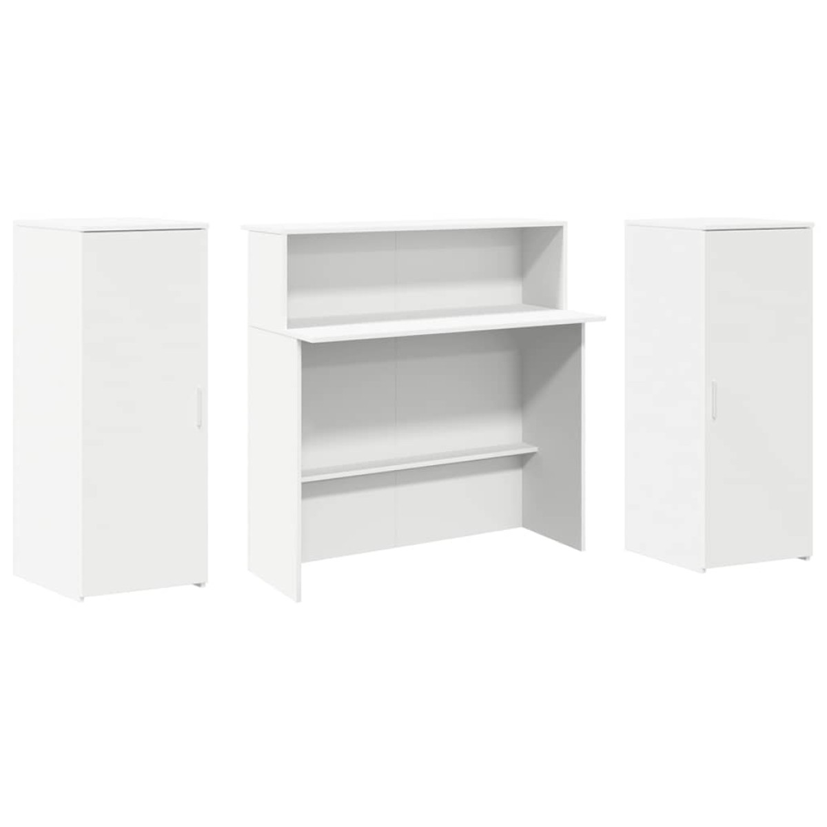 vidaXL Γραφείο Υποδοχής Λευκό 180x50x103,5 εκ. από Τεχνητό Ξύλο