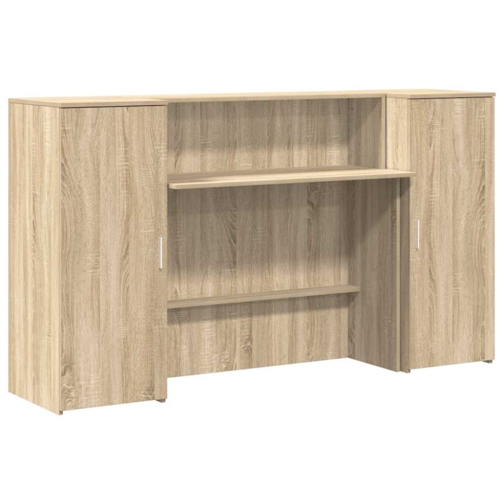vidaXL Γραφείο υποδοχής Sonoma Δρυς 180x50x103,5εκ. Επεξεργασμένο Ξύλο