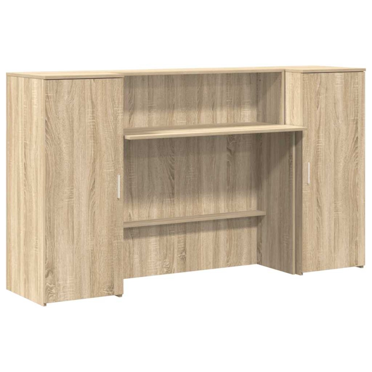 vidaXL Γραφείο υποδοχής Sonoma Δρυς 180x50x103,5εκ. Επεξεργασμένο Ξύλο