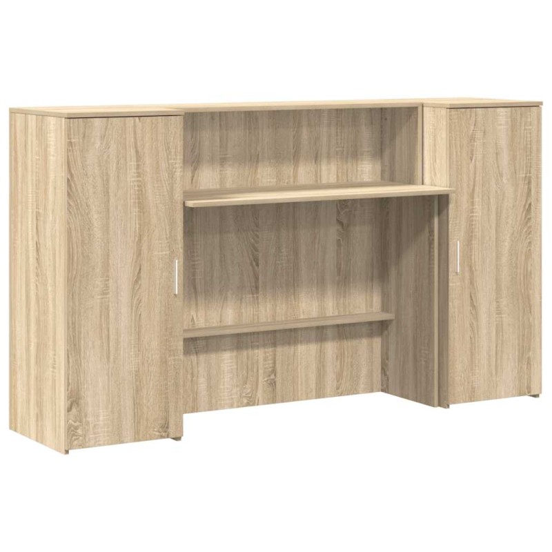 vidaXL Γραφείο υποδοχής Sonoma Δρυς 180x50x103,5εκ. Επεξεργασμένο Ξύλο