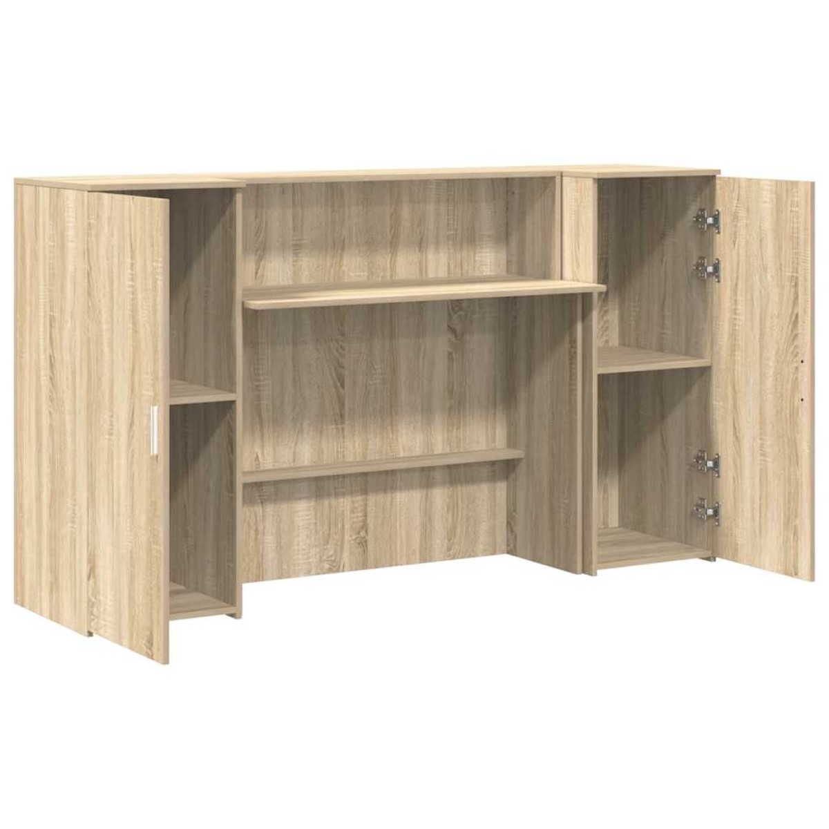 vidaXL Γραφείο υποδοχής Sonoma Δρυς 180x50x103,5εκ. Επεξεργασμένο Ξύλο