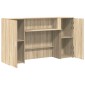 vidaXL Γραφείο υποδοχής Sonoma Δρυς 180x50x103,5εκ. Επεξεργασμένο Ξύλο