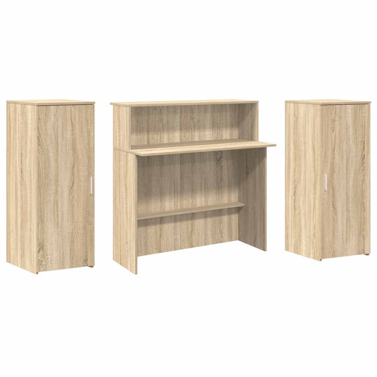 vidaXL Γραφείο υποδοχής Sonoma Δρυς 180x50x103,5εκ. Επεξεργασμένο Ξύλο