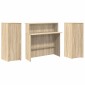 vidaXL Γραφείο υποδοχής Sonoma Δρυς 180x50x103,5εκ. Επεξεργασμένο Ξύλο