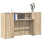 vidaXL Γραφείο υποδοχής Sonoma Δρυς 180x50x103,5εκ. Επεξεργασμένο Ξύλο