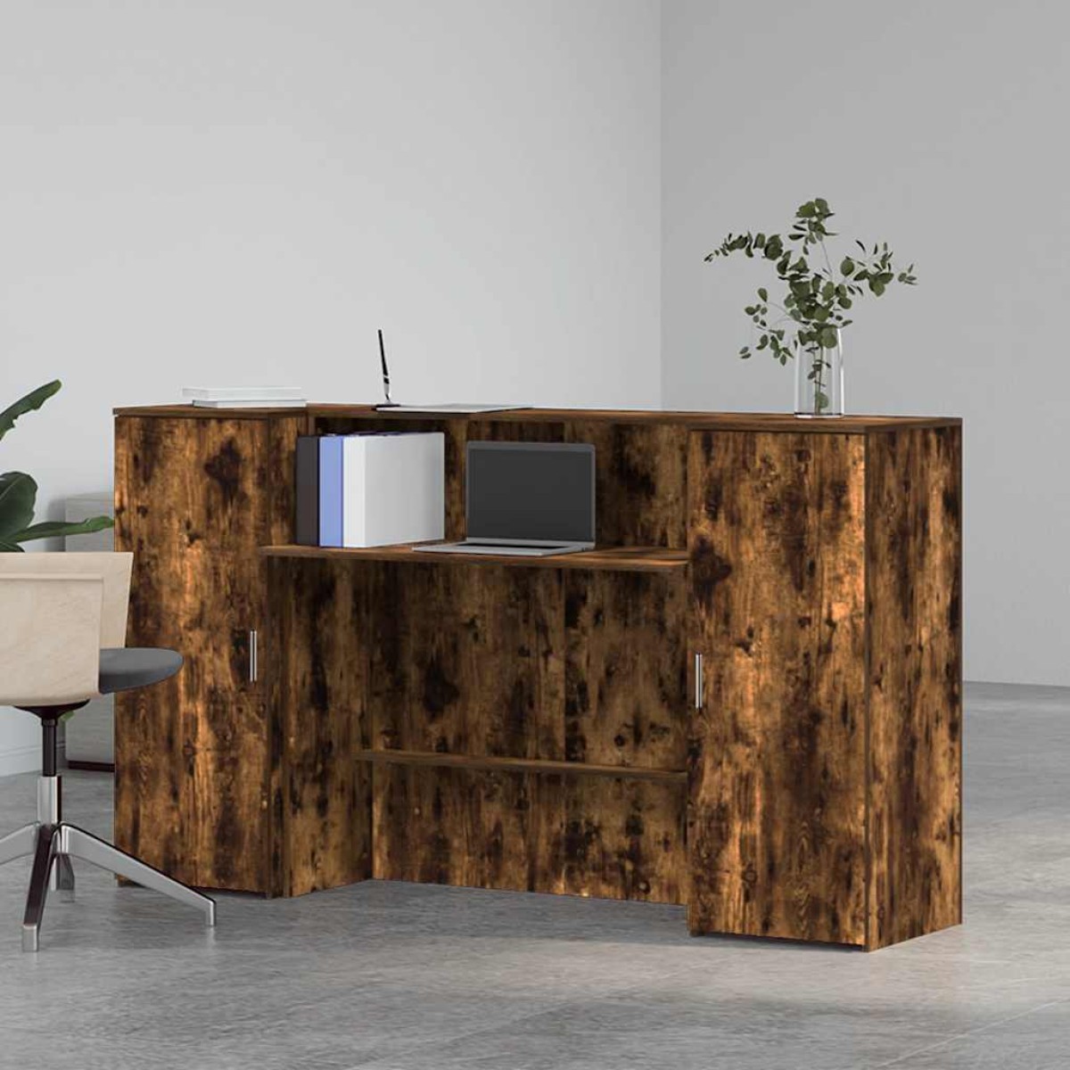 vidaXL Γραφείο υποδοχής 180x50x103,5 εκ. Επεξεργασμένο Ξύλο
