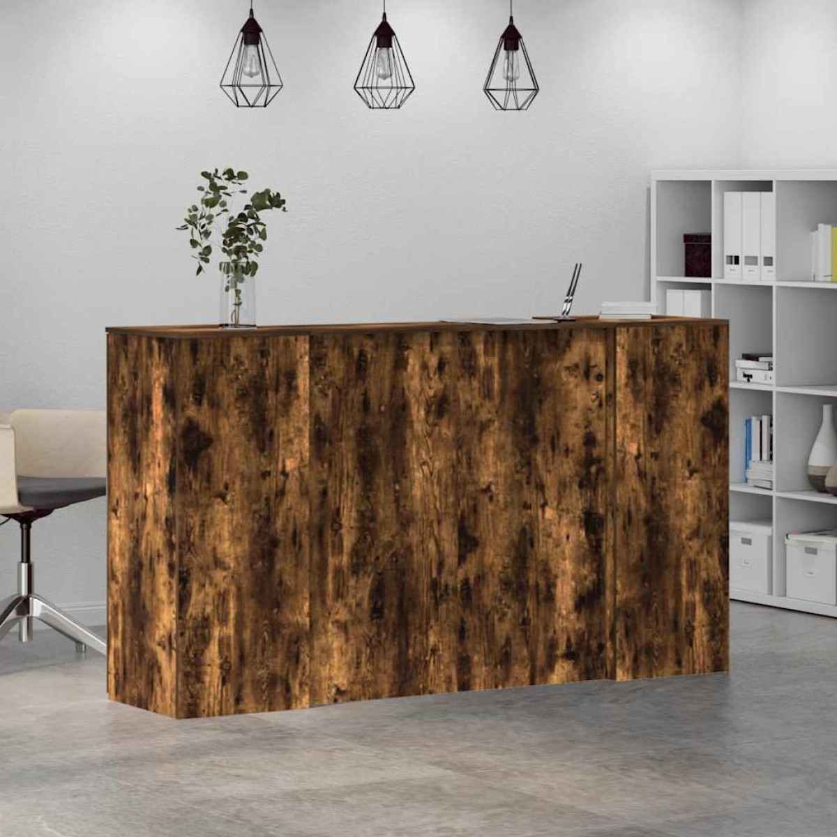 vidaXL Γραφείο υποδοχής 180x50x103,5 εκ. Επεξεργασμένο Ξύλο