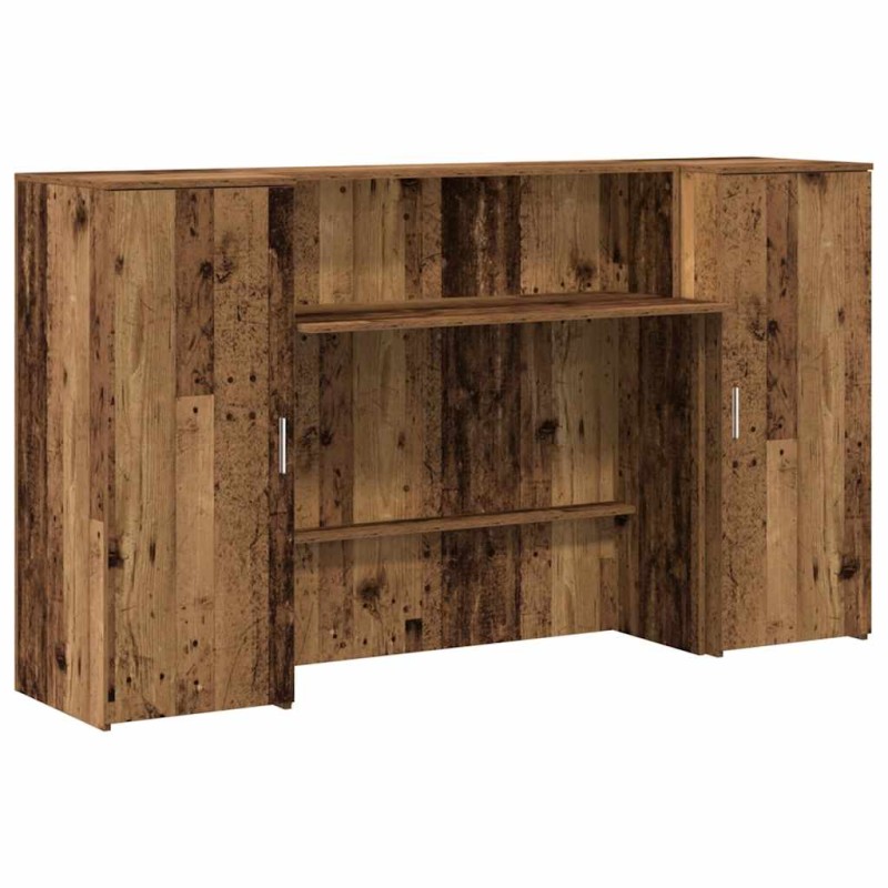 vidaXL Γραφείο υποδοχής Παλιό Ξύλο 180x50x103,5 εκ. Επεξεργασμένο Ξύλο