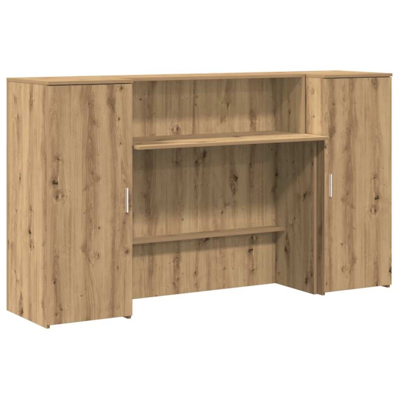 vidaXL Γραφείο υποδοχής 180x50x103,5 εκ. Επεξεργασμένο Ξύλο