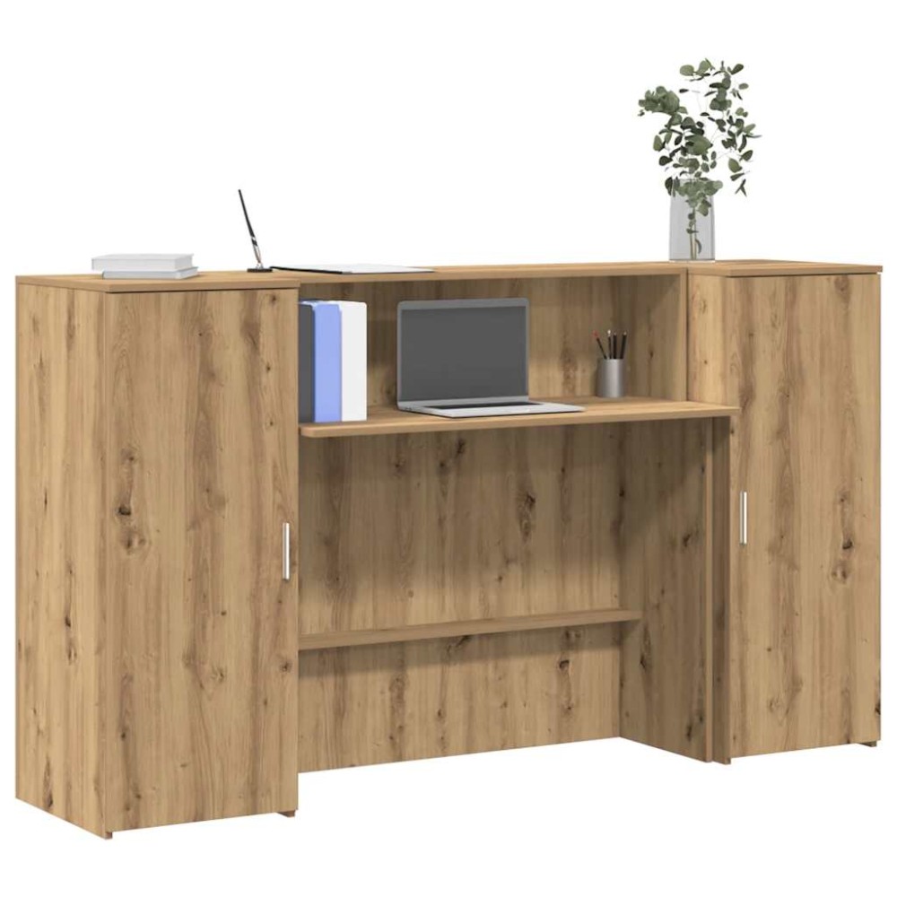 vidaXL Γραφείο υποδοχής 180x50x103,5 εκ. Επεξεργασμένο Ξύλο