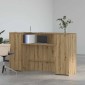 vidaXL Γραφείο υποδοχής 180x50x103,5 εκ. Επεξεργασμένο Ξύλο