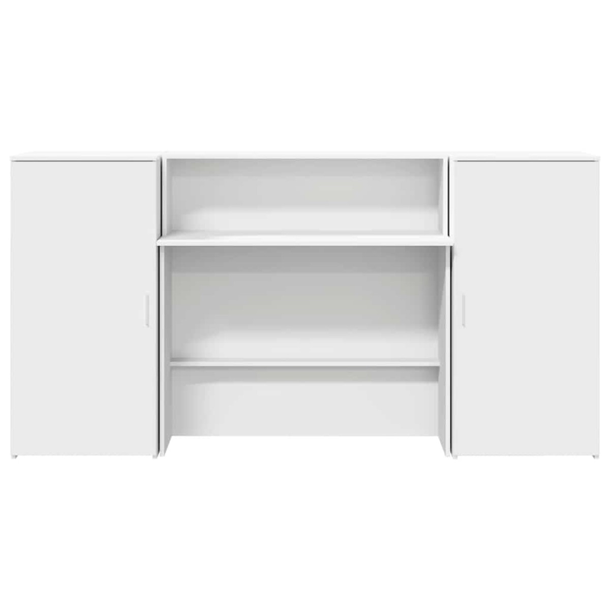 vidaXL Γραφείο υποδοχής Λευκό 200x50x103,5 εκ. Επεξεργασμένο Ξύλο