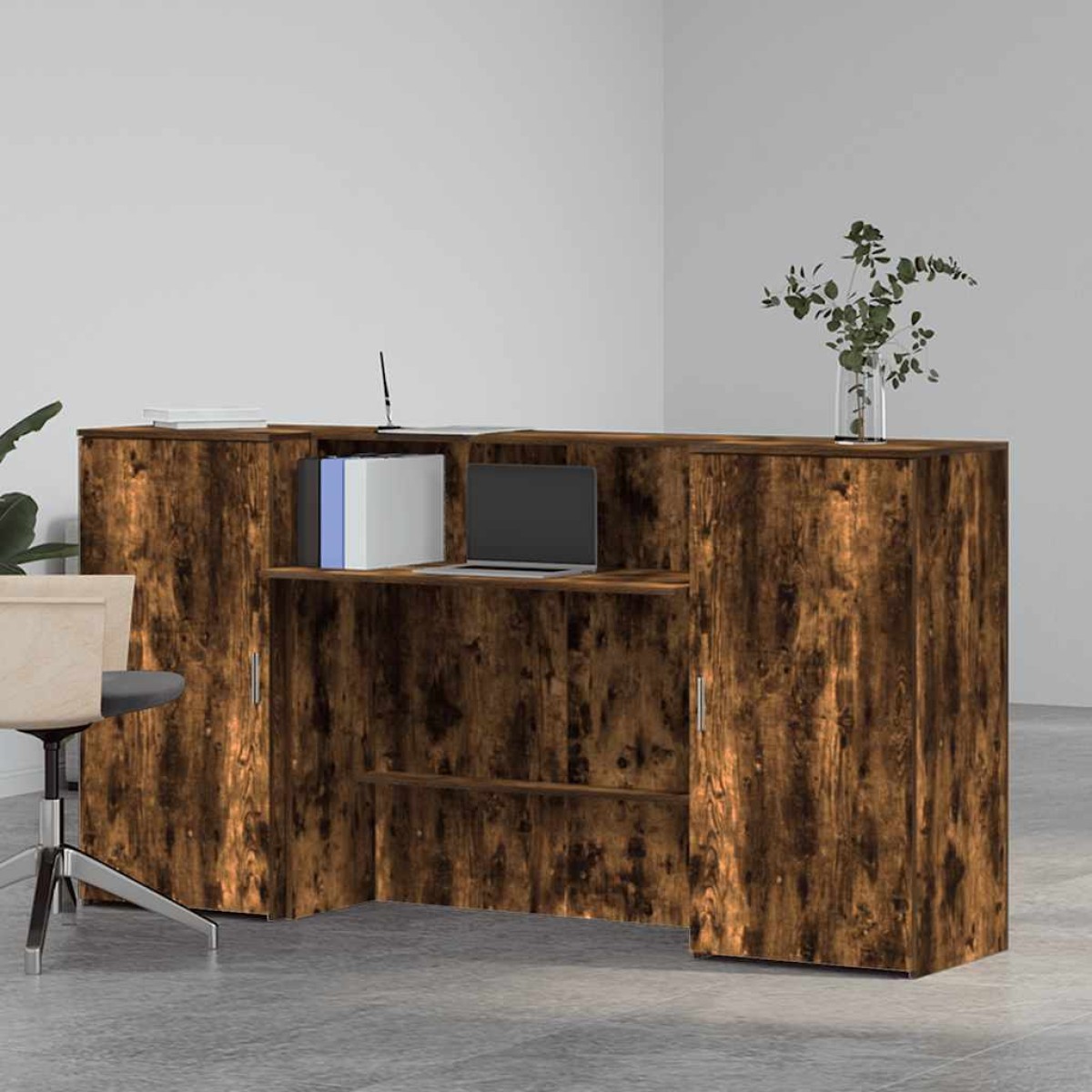 vidaXL Γραφείο υποδοχής 200x50x103,5 εκ. Επεξεργασμένο Ξύλο