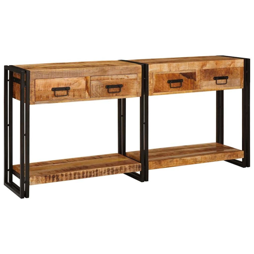 vidaXL Τραπέζια Κονσόλες 2 τμχ. Καφέ 161 x 33 x 75 εκ