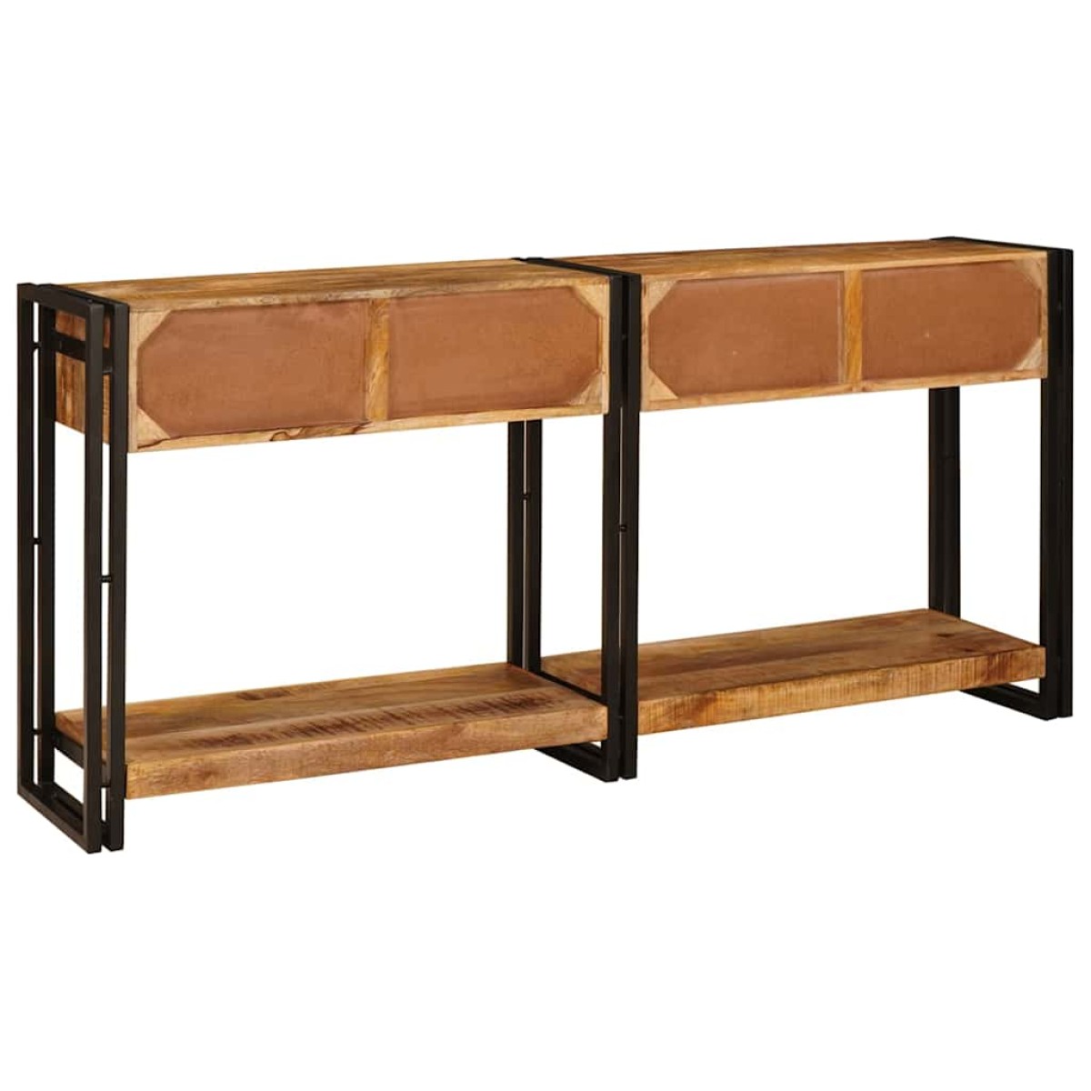 vidaXL Τραπέζια Κονσόλες 2 τμχ. Καφέ 161 x 33 x 75 εκ
