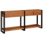 vidaXL Τραπέζια Κονσόλες 2 τμχ. Καφέ 161 x 33 x 75 εκ