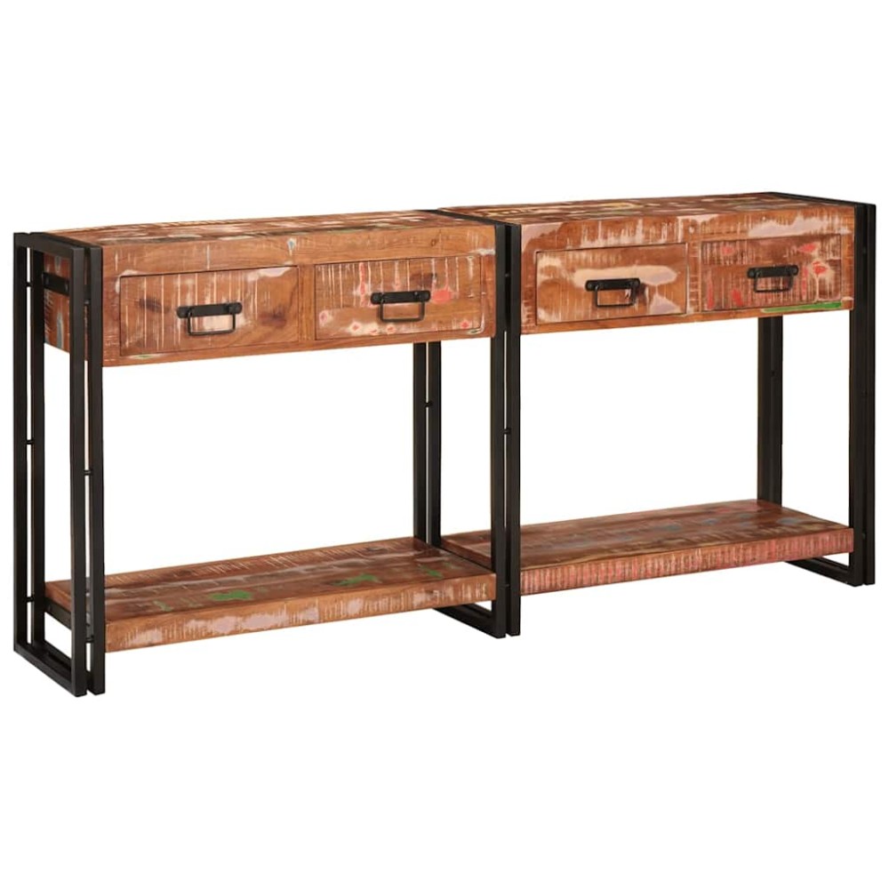 vidaXL Τραπέζια Κονσόλες 2 τμχ. Πολύχρωμο 161 x 33 x 75 εκ