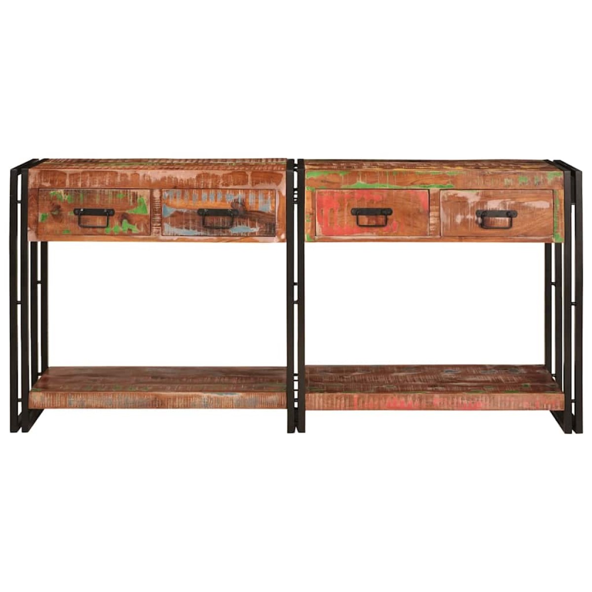 vidaXL Τραπέζια Κονσόλες 2 τμχ. Πολύχρωμο 161 x 33 x 75 εκ