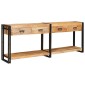 vidaXL Τραπέζια Κονσόλες 2 τμχ. Καφέ 200 x 33 x 75 εκ