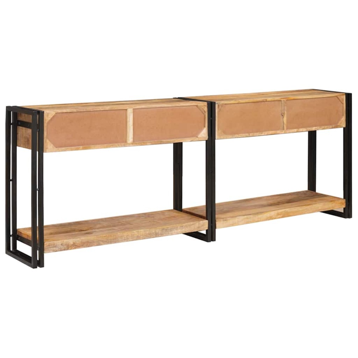 vidaXL Τραπέζια Κονσόλες 2 τμχ. Καφέ 200 x 33 x 75 εκ