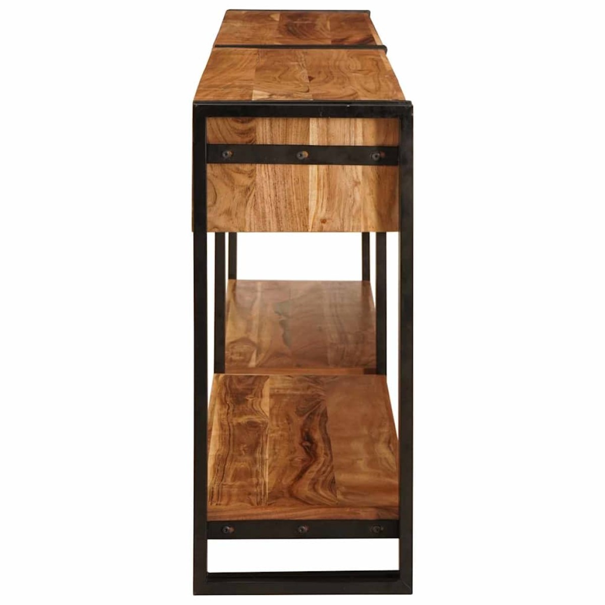 vidaXL Τραπέζια Κονσόλες 2 τμχ. Καφέ 200 x 33 x 75 εκ