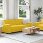 vidaXL Σετ Καναπέδων 2 Τεμαχίων με Μαξιλάρια Κίτρινο Βελούδο