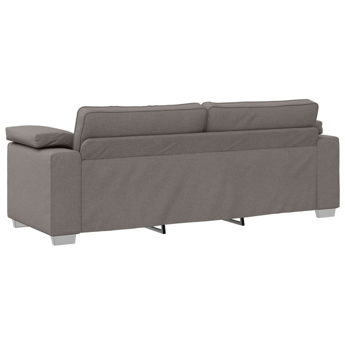 vidaXL Καναπές 2 τμχ. Taupe ύφασμα
