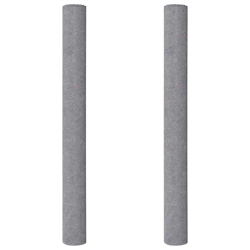 vidaXL Αντιολισθητικά Φλις Βαφής 2 τεμ. 5 μ. 180 γρ./μ² Γκρι