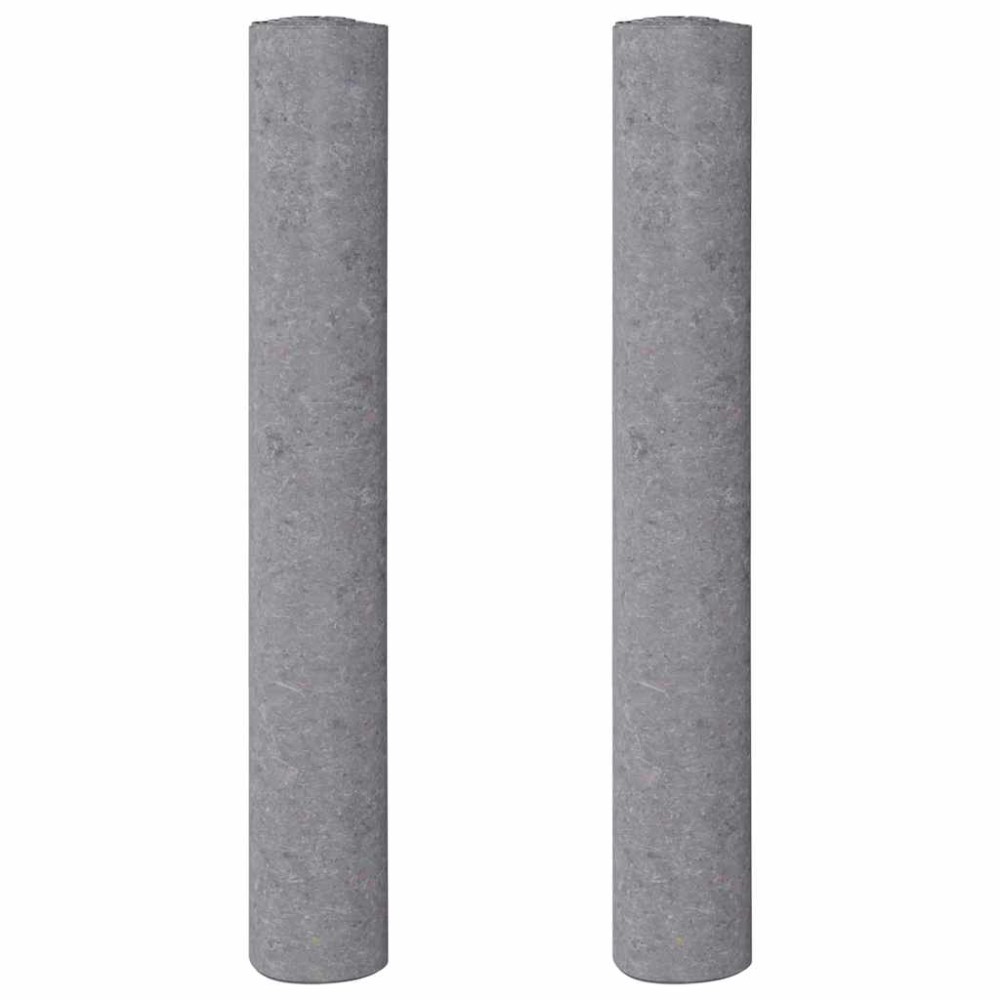 vidaXL Αντιολισθητικά Φλις Βαφής 2 τεμ. 10 μ. 180 γρ./μ² Γκρι