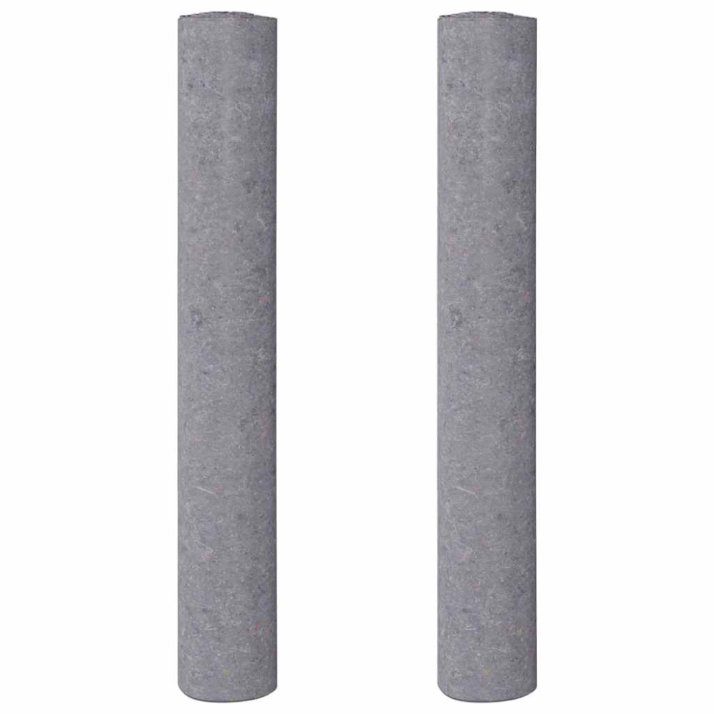 vidaXL Αντιολισθητικά Φλις Βαφής 2 τεμ. 10 μ. 220 γρ./μ² Γκρι