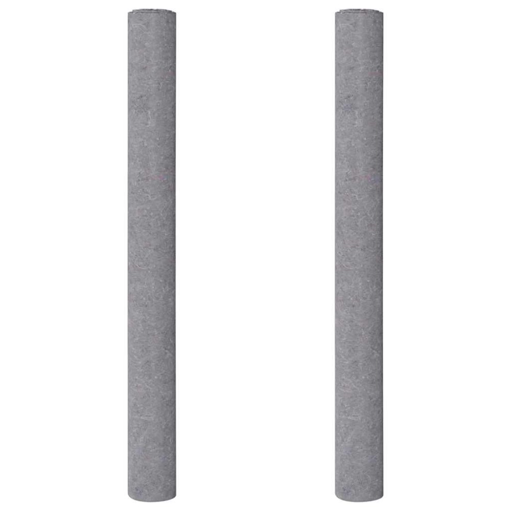 vidaXL Αντιολισθητικά Φλις Βαφής 2 τεμ. 5 μ. 280 γρ./μ² Γκρι