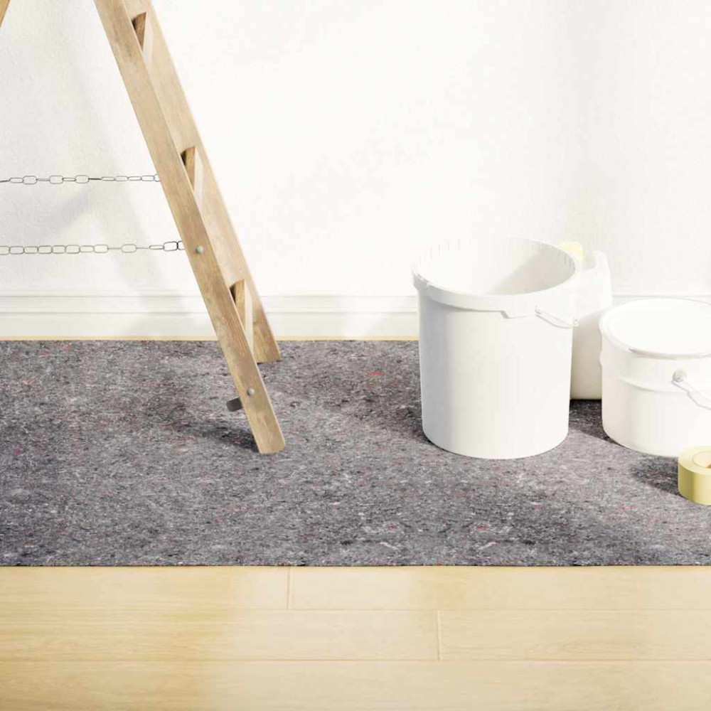 vidaXL Αντιολισθητικά Φλις Βαφής 2 τεμ. 5 μ. 280 γρ./μ² Γκρι