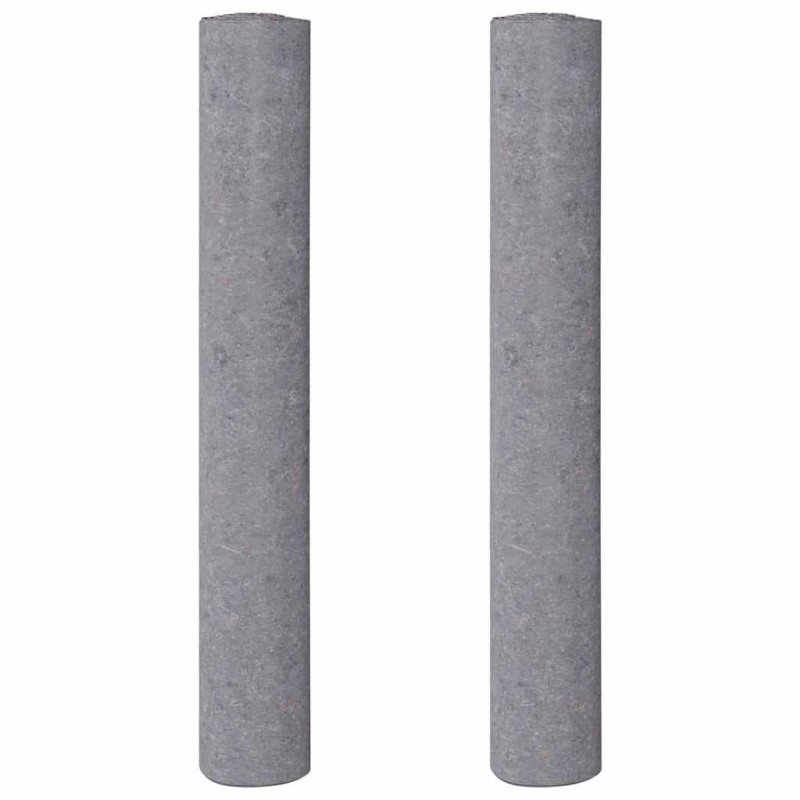 vidaXL Αντιολισθητικά Φλις Βαφής 2 τεμ. 10 μ. 280 γρ./μ² Γκρι