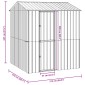 vidaXL Κλουβί Πουλιών με αποθήκευση Ανθρακί 215 x 210 x 247 εκ.