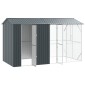 vidaXL Κλουβί Πουλιών Ανθρακί 430 x 208 x 247 εκ Επικαλυμμένος Χάλυβας