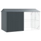 vidaXL Κλουβί Πουλιών Ανθρακί 430 x 208 x 247 εκ Επικαλυμμένος Χάλυβας