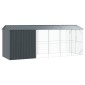 vidaXL Κλουβί Πουλιών Ανθρακί 645 x 208 x 247 εκ Επικαλυμμένος Χάλυβας
