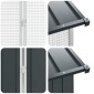 vidaXL Κλουβί Πουλιών Ανθρακί 645 x 208 x 247 εκ Επικαλυμμένος Χάλυβας