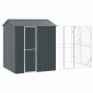 vidaXL Κλουβί Πουλιών Ανθρακί 418 x 210 x 247 εκ Επικαλυμμένος Χάλυβας