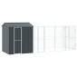 vidaXL Κλουβί Πουλιών Ανθρακί 621 x 208 x 247 εκ Επικαλυμμένος Χάλυβας