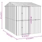 vidaXL Κλουβί Πουλιών με αποθήκευση Ανθρακί 215 x 310 x 247 εκ.