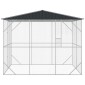 vidaXL Κλουβί Πουλιών Ανθρακί 227 x 310 x 247 εκ Επικαλυμμένος Χάλυβας