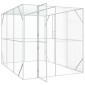 vidaXL Κλουβί Πουλιών Ανθρακί 210 x 304 x 213 εκ Επικαλυμμένος Χάλυβας