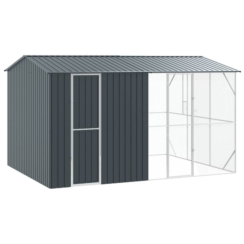 vidaXL Κλουβί Πουλιών Ανθρακί 430 x 310 x 247 εκ Επικαλυμμένος Χάλυβας