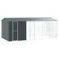 vidaXL Κλουβί Πουλιών Ανθρακί 645 x 310 x 247 εκ Επικαλυμμένος Χάλυβας