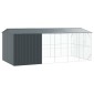 vidaXL Κλουβί Πουλιών Ανθρακί 645 x 310 x 247 εκ Επικαλυμμένος Χάλυβας
