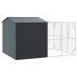 vidaXL Κλουβί Πουλιών Ανθρακί 425 x 304 x 247 εκ Επικαλυμμένος Χάλυβας