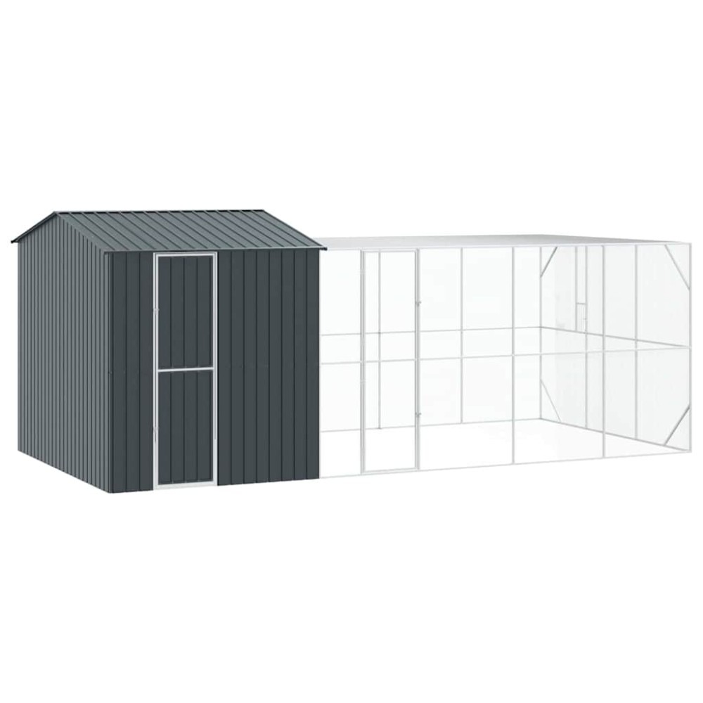 vidaXL Κλουβί Πουλιών Ανθρακί 635 x 304 x 247 εκ Επικαλυμμένος Χάλυβας